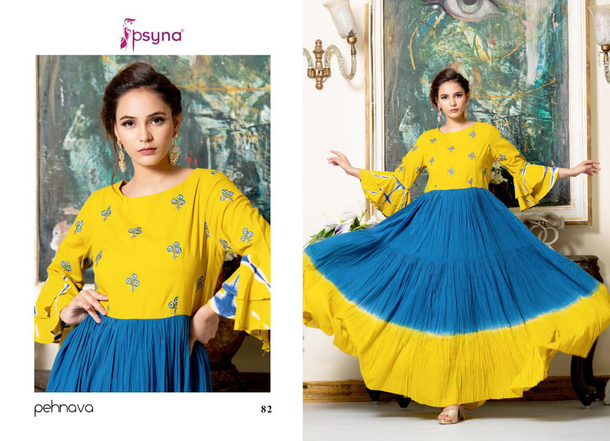 Pehnava Vol-8 Psyna Launch Rayon Cotton Gown Pehnava Vol-8 Psyna Launch Rayon Cotton Gown